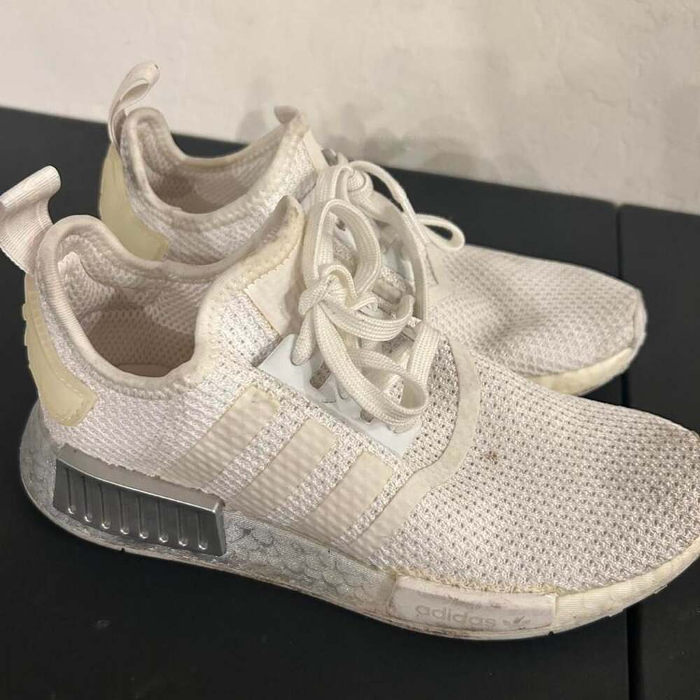Adidas NMD R1 Size US 6.5 White Boost Sneakers